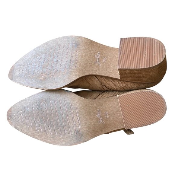Zodiac Margot Tan Ankle Bootie Western Pointed Brown Leather Women's 9.5 - Picture 7 of 8
